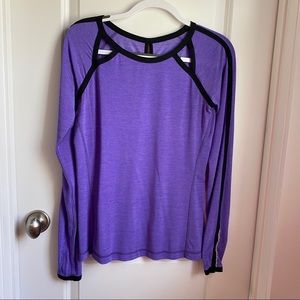 EUC Lululemon L/S Shirt, purple, Size 6